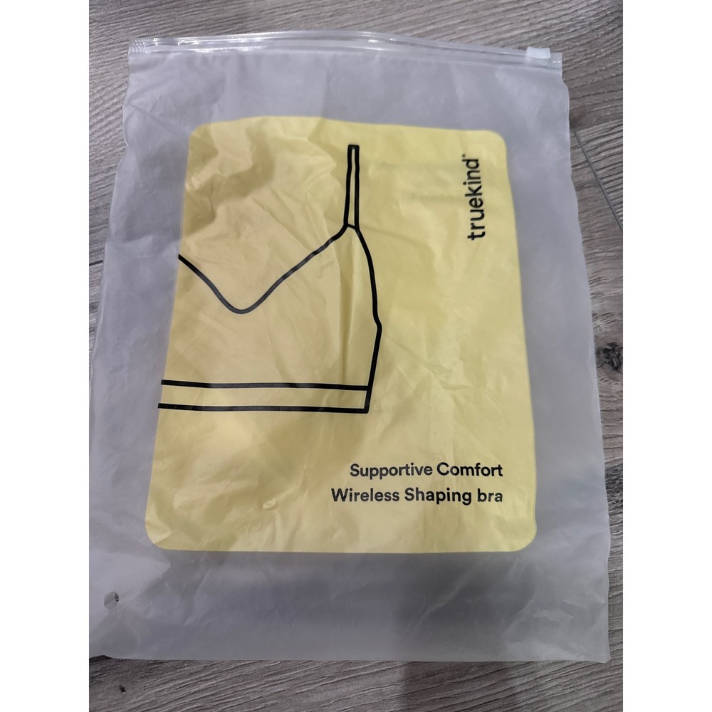 Truekind Supportive Comfort Wireless Shaping Bra Beige Large NWT w/ Extender - Picture 2 of 8